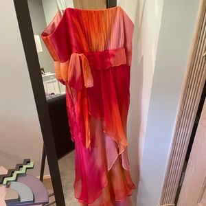 Laundry, strapless cocktail dress